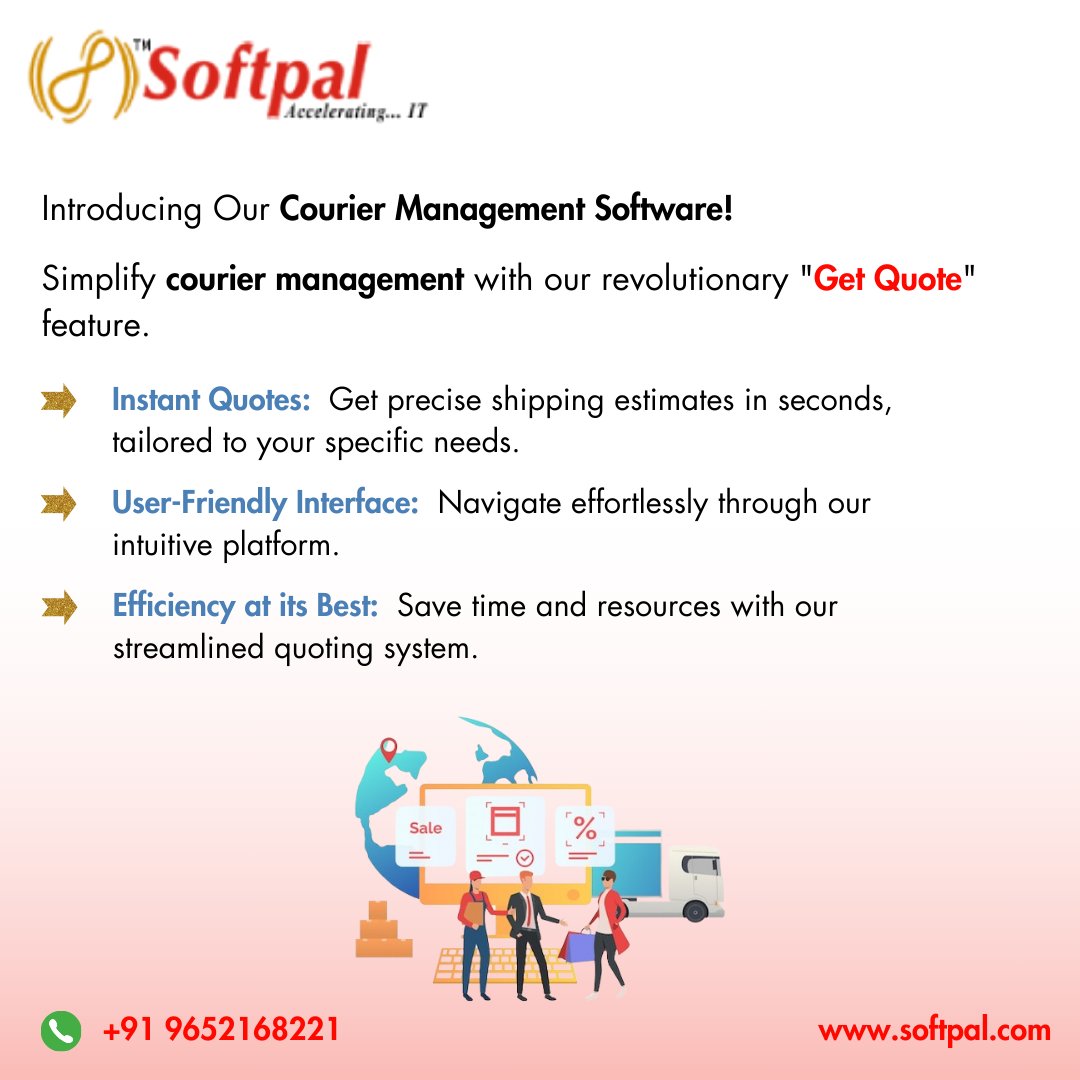 softpaltech's tweet photo. Streamline deliveries with our Courier Management Software!  Get a quote today for seamless logistics.
click here: https://t.co/7be8JJYBQR
#CourierManagement #GetAQuote #softpal #softpaltechnoligies https://t.co/u364i8MRn9
