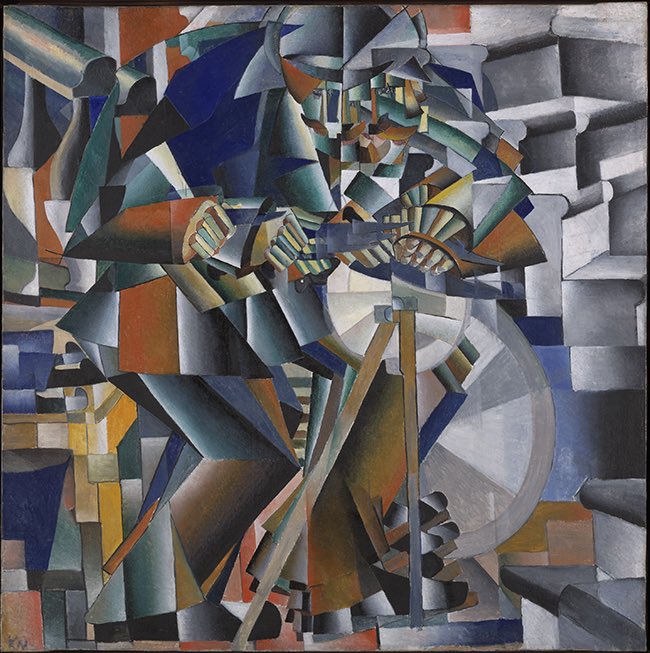 Claramore_'s tweet photo. Primero hablemos de Kazimir Malévich.

Este señor, nacido en Kiev cuando esta era parte del imperio ruso, sólo puede definirse como polifacético: había hecho figuración, experimentado con el cubismo y probado a tope con el futurismo. Pero nada parecía encajarle del todo 😅 https://t.co/8PxzLfCmEE