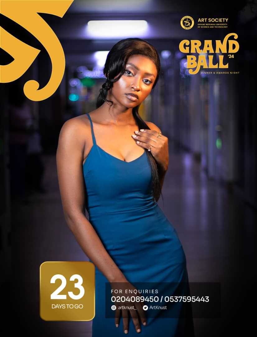 FOA_knust's tweet photo. 📍📍GRAND BALL📍📍
Only 23 days to go! The countdown continues! Get ready for a night of luxury, entertainment, and unforgettable experiences at the Grand Ball! 
Don't miss out on the excitement – mark your calendars and prepare to be dazzled! 

#GrandBall #Countdown #23DaysToGo https://t.co/1q68Bd9nI3