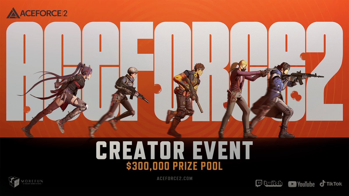 Ace Force 2 First Creator Event is Online Now！

We are calling on content creators from around the world to join our Creator Alliance and become part of our creative community!

Participate and win from a prize pool of $300,000!

For details and registration, please visit: