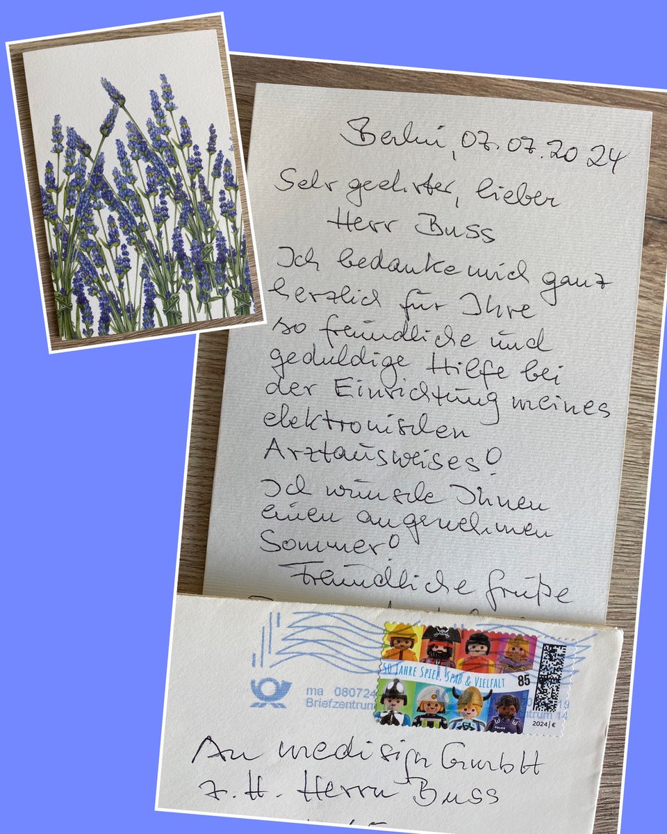 Über dieses nette #Feedback unserer lieben Kundin an einen unserer Service-Mitarbeiter haben wir uns  besonders gefreut. Eine handgeschriebene Karte mit hübschem  Blumenmotiv - das bekommen wir nicht alle Tage! Dankeschön! 😍
#schreibmalwieder #kundenservice #happycustomer #ehba