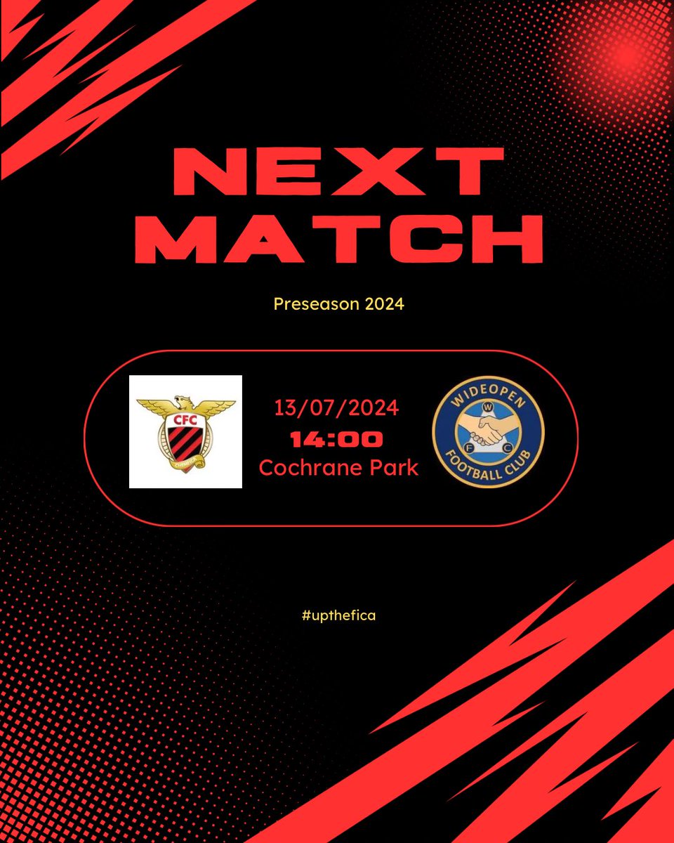 We go again this weekend, game number 2! #upthefica