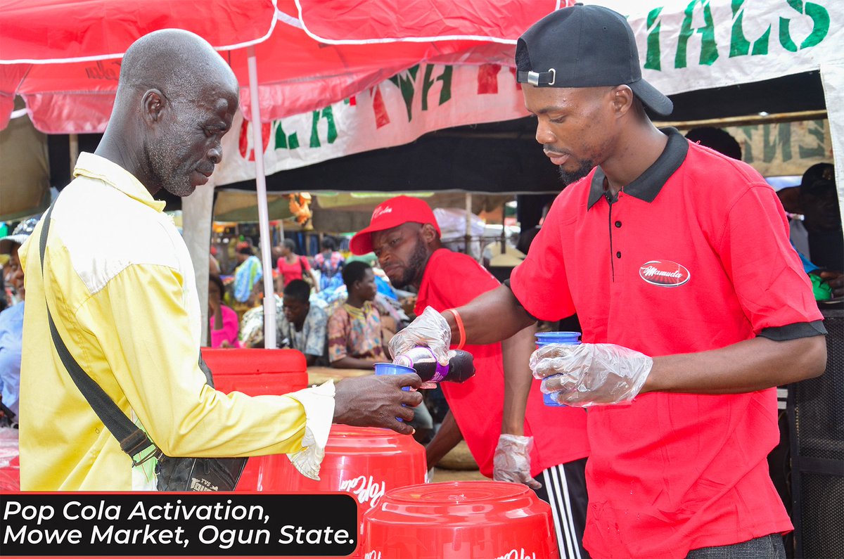 Ghadco_ng's tweet photo. Pop Cola takes Mowe Market by storm! Beautiful town, amazing people, and fizzy fun all around. Stop by and experience the Pop Cola magic!
#chiamodmarketer
#ghadco_ng
#PopColaActivation
#MoweMarket
#OgunState
#mamudabeverages
#popcolaworld
#EURO2024 

Funke Akindele Danny https://t.co/CFyxUlfMD2