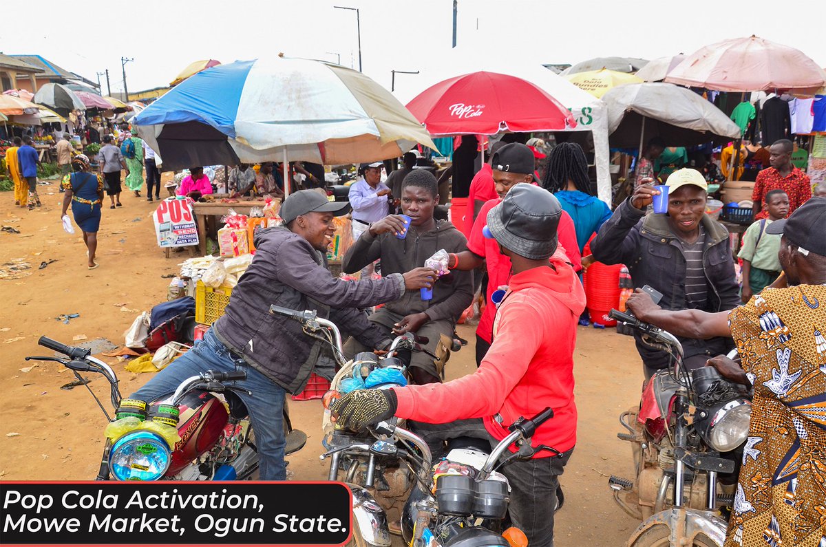 Ghadco_ng's tweet photo. Pop Cola takes Mowe Market by storm! Beautiful town, amazing people, and fizzy fun all around. Stop by and experience the Pop Cola magic!
#chiamodmarketer
#ghadco_ng
#PopColaActivation
#MoweMarket
#OgunState
#mamudabeverages
#popcolaworld
#EURO2024 

Funke Akindele Danny https://t.co/CFyxUlfMD2