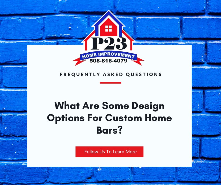 P23HomeImprove's tweet image. Looking to elevate your home bar game? 🍸✨ Customize with specialized lighting, storage, and cabinetry! #HomeBarGoals #P23HomeImprovement in Leominster can make it happen. Check out their home renovation services at p23homeimprovements.com 🏡💡
