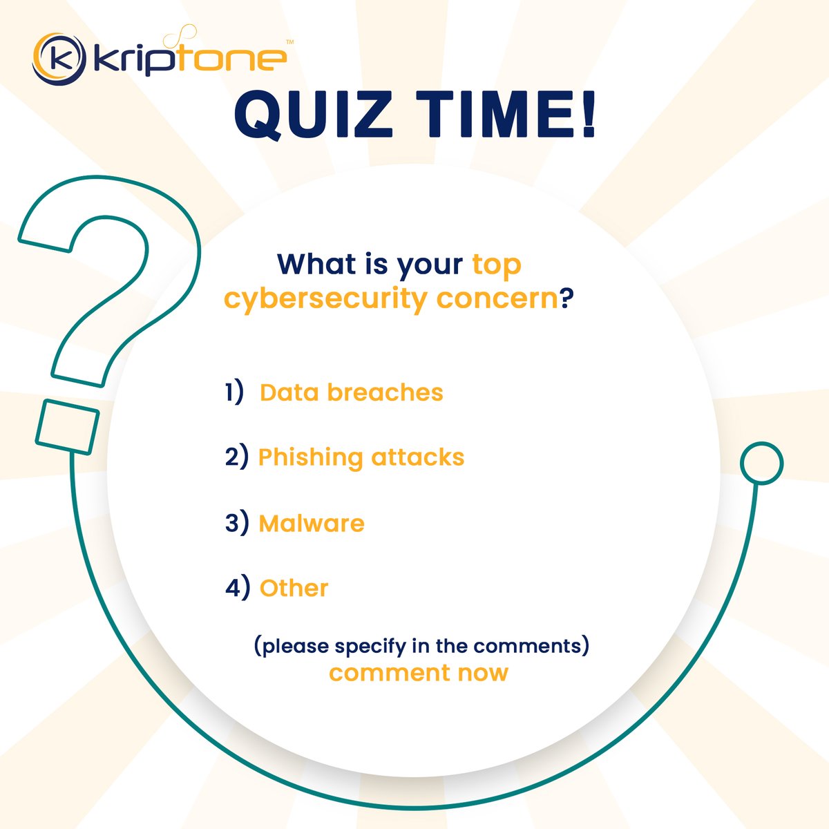 kriptone422208's tweet photo. What is your top cybersecurity concern? Let us know in the comments!
.
.
.
#Cybersecurity #DataBreaches #PhishingAttacks #Malware #OnlineSecurity #kriptone #databreach #monitoremployee #productivityreport #endpointprotection #endpoints #remoteculture https://t.co/IBIE3FkI7V