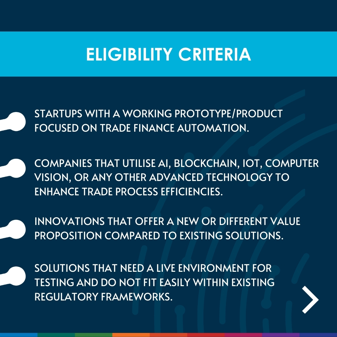 tradefinglobal's tweet image. 📣 Invitation to apply: TradeTech Regulatory Sandbox

👉 Apply Now: tradetechglobal.org/sandbox

#startups #tradetech #sandbox