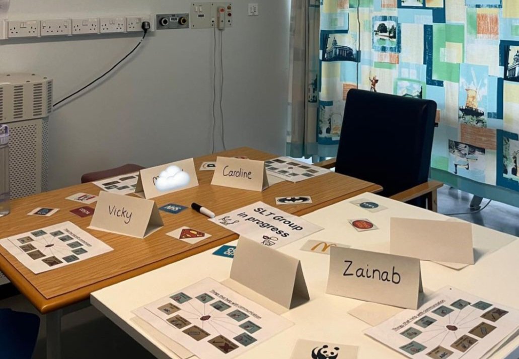 NUH Acute SLT (@nuhacuteslt) on Twitter photo Stroke SLTs & Assistants have long run groups for patients with aphasia and dysarthria <a href="/DaybrookWard/">Daybrook ward</a>. SLTA Zainab has now started running groups in QMC <a href="/NUH_Stroke/">NUH Stroke Unit Education Team</a> wards - great to have more chances for communication & interaction #dayinthelife. Stroke SLTs & Assistants have long run groups for patients with aphasia and dysarthria <a href="/DaybrookWard/">Daybrook ward</a>. SLTA Zainab has now started running groups in QMC <a href="/NUH_Stroke/">NUH Stroke Unit Education Team</a> wards - great to have more chances for communication & interaction #dayinthelife.