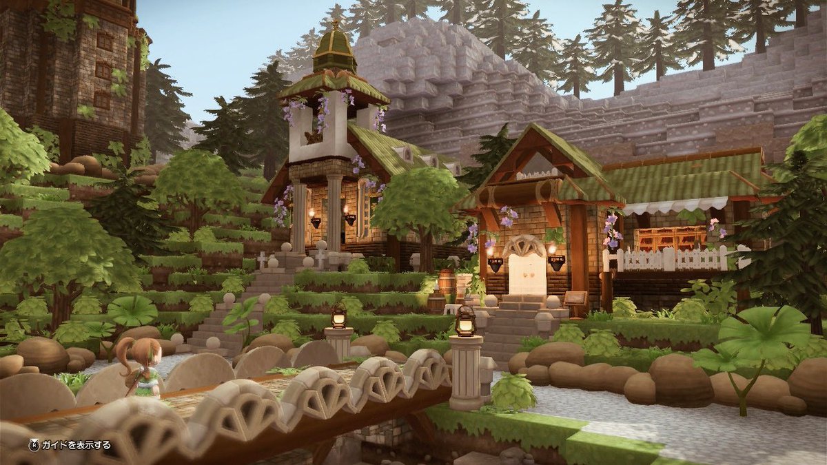 少しずつお家増やしてます🌲🏠🏔
 #DQB2