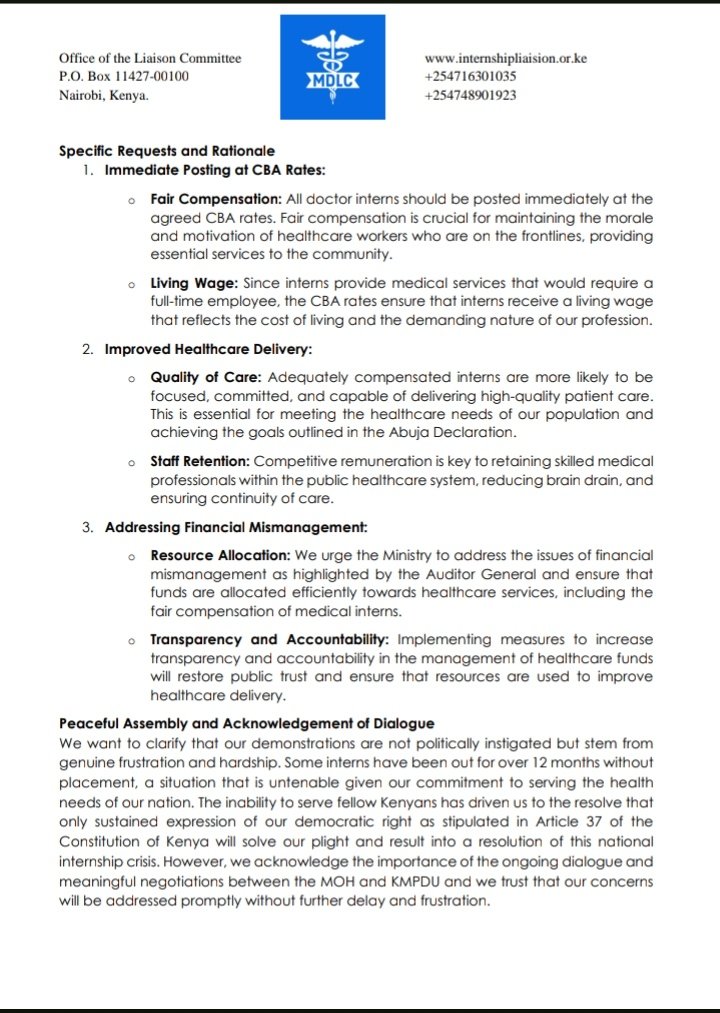 AbdikarimAbdow's tweet photo. The response of the unposted medical interns to the statement by @MOH_Kenya on the posting of medical interns. https://t.co/0eB4FhGf99