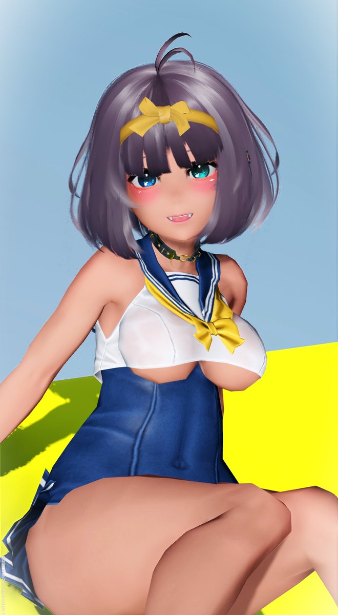 暑いので水着でごり押しするー( ; '▽') 

#PSO2NGS_SS 
#PSO2褐色部 
#PSO2NGS