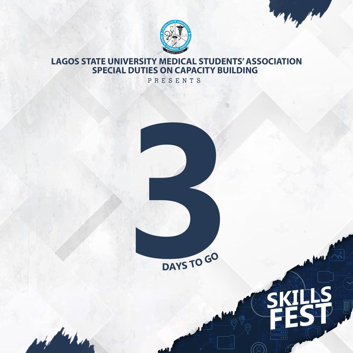lasumsa's tweet photo. YES🤭!!!
You heard right!
It is officially 3 days untill the kick-start of the highly anticipated LASUMSA SKILL FESTIVAL 🎉💃🔥 

As usual, we present to you a brief portfolio of one of our amazing speakers set to herald the event ✨
#lasumsa #skillfest #nimsa #MedTwitter https://t.co/LKMHf3U9P7