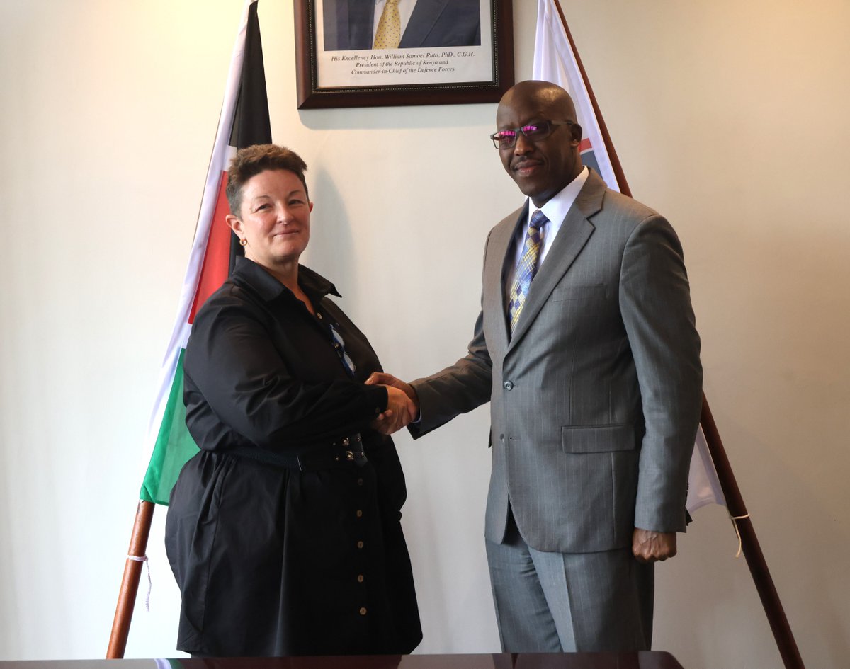 The Ag. Director General of the Kenya Space Agency, Brig. Hillary Kipkosgey hosted the Mayor of Marineland, Florida USA, Angela Tenbroeck. The Mayor who was visiting the country in her capacity as the Lead of Urban Agriculture, Agriculture, Agro Ecology and Land Use Management of