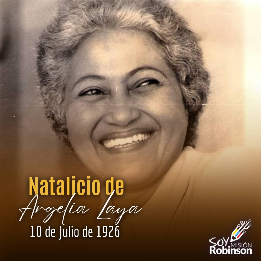 Celebramos el natalicio de Argelia Laya, docente, activista política, y filósofa venezolana. 

Considerada como una de las mujeres más destacadas de la historia del país.

#PoesíaMundialEnVenezuela 

<a href="/NicolasMaduro/">Nicolás Maduro</a> 
<a href="/_LaAvanzadora/">Yelitze Santaella</a> 
<a href="/Sociabolivarian/">Lilian Oropeza</a>