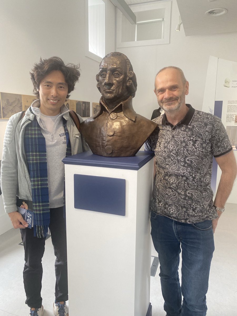 It was a great to meet Harvard Economics Professor ⁦<a href="/alex8chan/">Alex Chan</a>⁩ today at the ⁦<a href="/AdamSmithGlobal/">Adam Smith Global</a>⁩ Heritage Centre #AdamSmith #Economics #Kirkcaldy