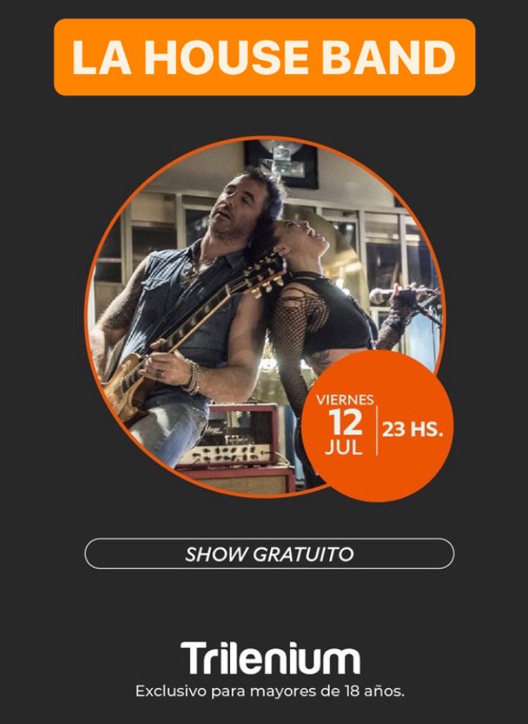 este viernes 12/07/24 nos presentamos en vivo en el Casino Trilenium de Tigre. 23hs. gratis.