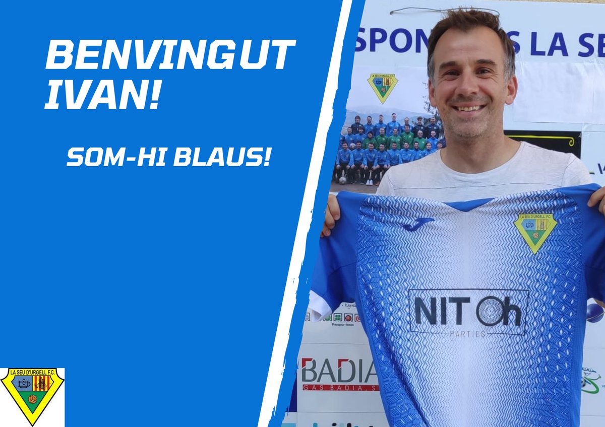 🙋🏻Benvingut o Bentornat? 🤔

📝 Ivan Vigo serà el nou entrenador, agafant el relleu de la banqueta urgellenca un cop va prendre la decisió d’abandonar els terrenys de joc. 

Estem segurs que sabràs transmetre el teu carisma i experiència en aquest nou viatge!

Som-hi BLAUS! 💙