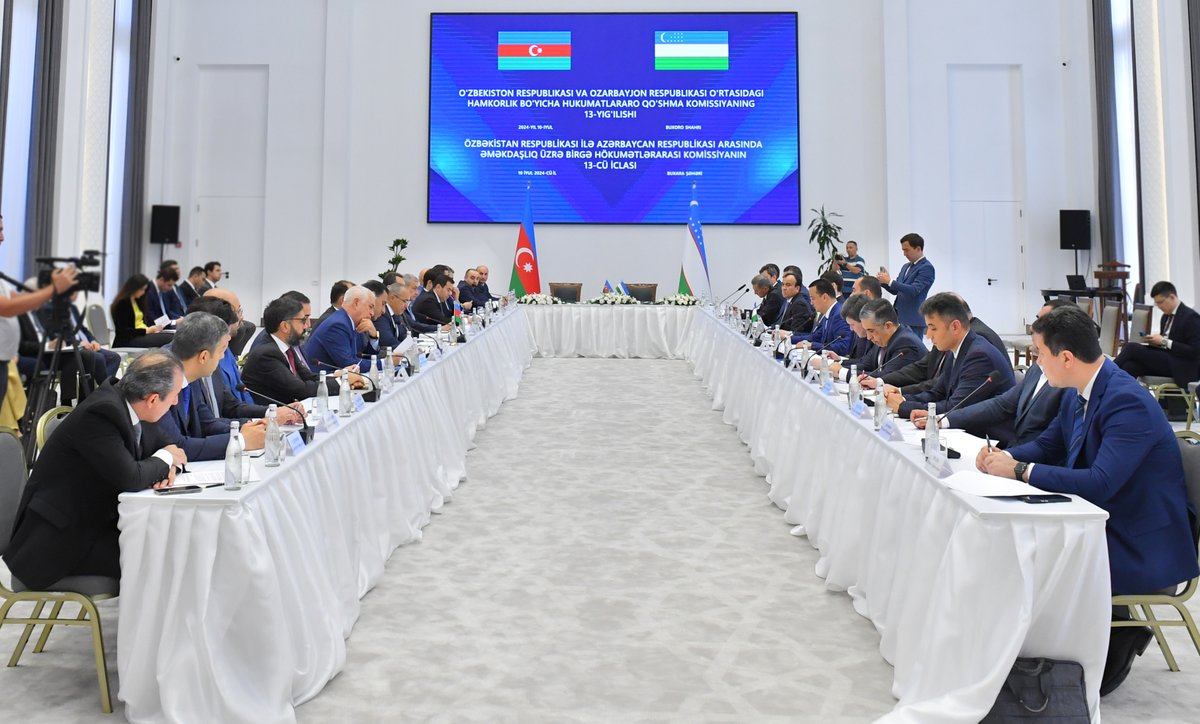 antiinhisar's tweet image. İqtisadiyyat naziri Mikayıl Cabbarovun (@MikayilJabbarov) rəhbərlik etdiyi nümayəndə heyəti Özbəkistana işgüzar səfər edib, iqtisadi sahədə birgə fəaliyyətin genişləndirilməsi məqsədilə yeni imkanlar nəzərdən keçirilib.

Ətraflı - bit.ly/3S0pMoG

#EconomyAz