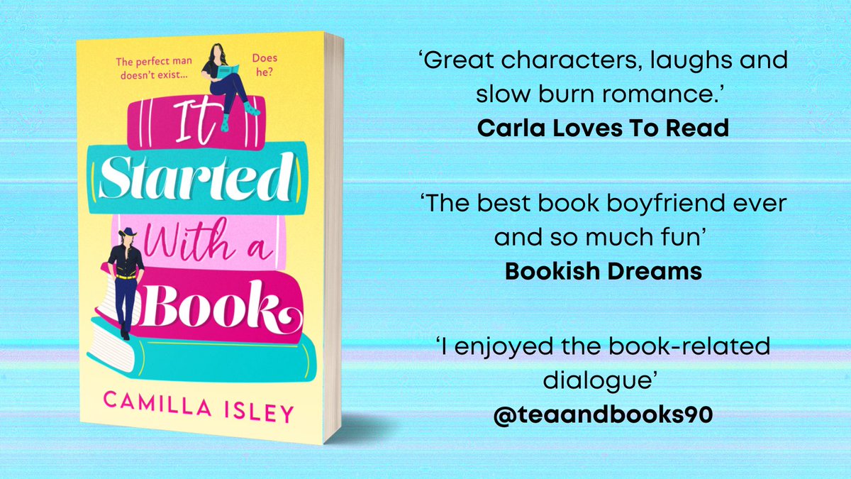 BoldwoodBooks's tweet photo. Thank you to @CarlaLoveToRead, @TheWoollyGeek and @teaandbooks90 for their recent reviews on the #ItStartedWithABook by @camillaisley #blogtour. 

Pick up a copy today ➡️ https://t.co/OAcAD6u1Rs https://t.co/nNSOYcjE2Y