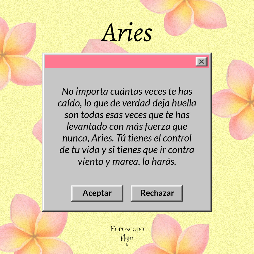 Enorgullécete de ser Aries ✨🖤✨