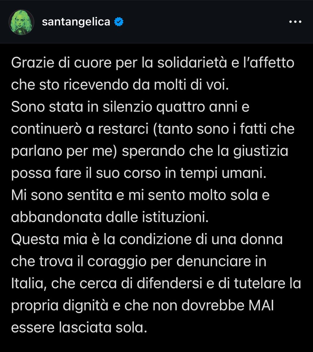 ClaraSoccini's tweet photo. Massima solidarietà ad Angelica e a tutte le persone coinvolte. Mi viene solo da dire che schifo. https://t.co/YAJ538j0L1