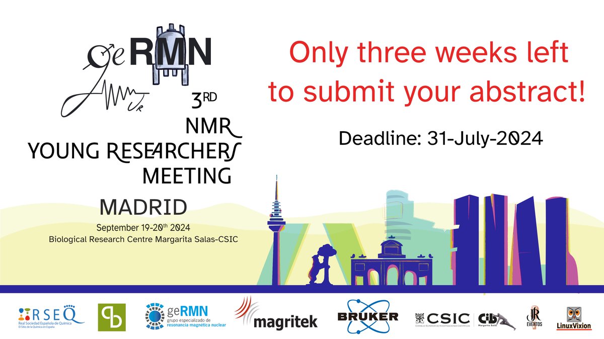 📢ATTENTION: Only three weeks left to submit you abastract!

🗓️Important deadlines:  Registration: 31-07-2024 
Abstract submission: 31-07-2024

We are waiting for you!!