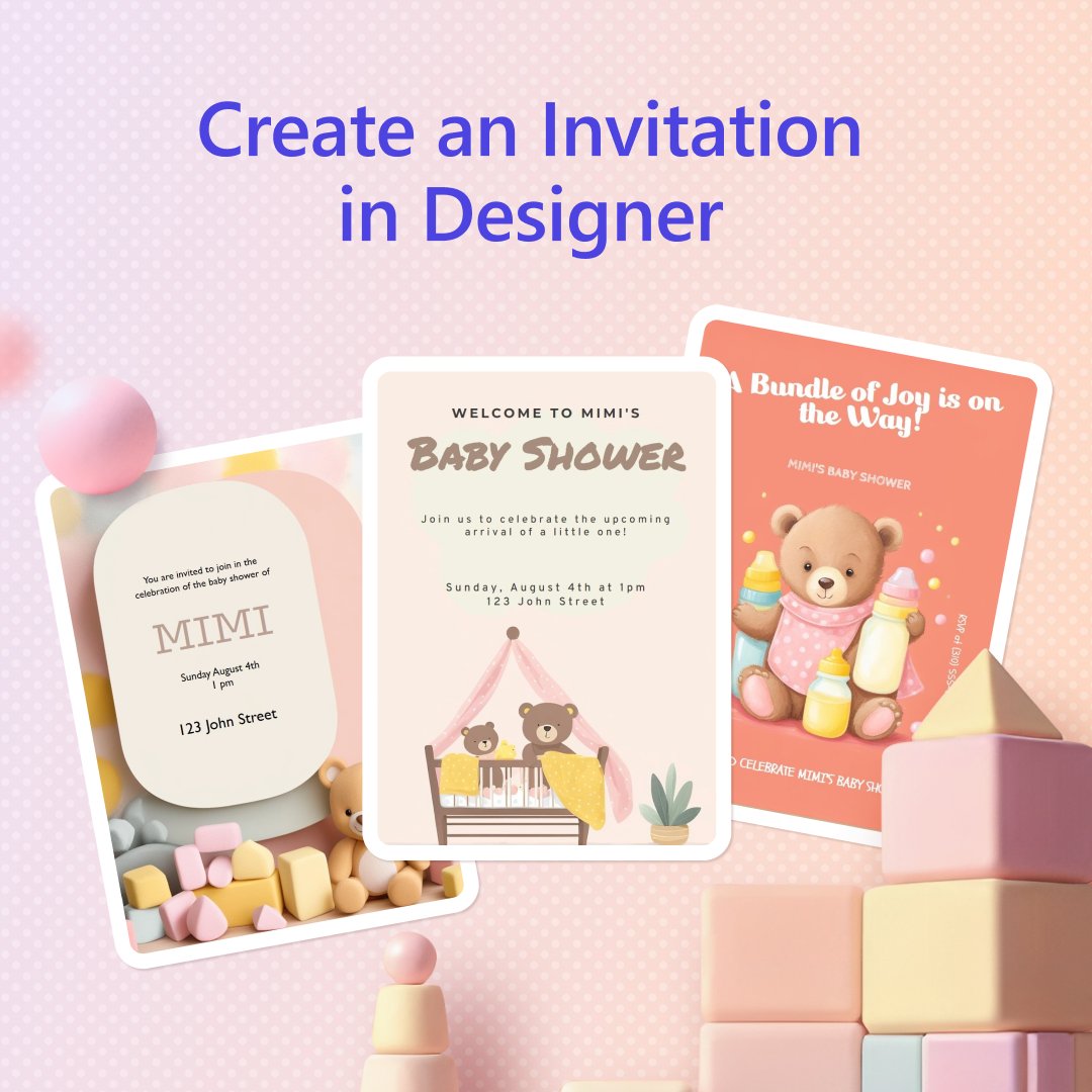 MSFT365Designer's tweet photo. Make your invites irresistible! 💌✨

Describe your event, and AI will create personalized invitations for all your special occasions. Invitations is now available in Designer.👉 https://t.co/golVfK3aoS #MicrosoftDesigner https://t.co/8krRQS6L81