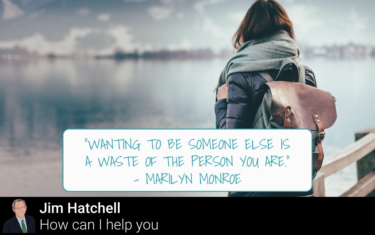 JimHatchell's tweet photo. You don't have to be someone else to be more confident! https://t.co/KjZlmSPDGI