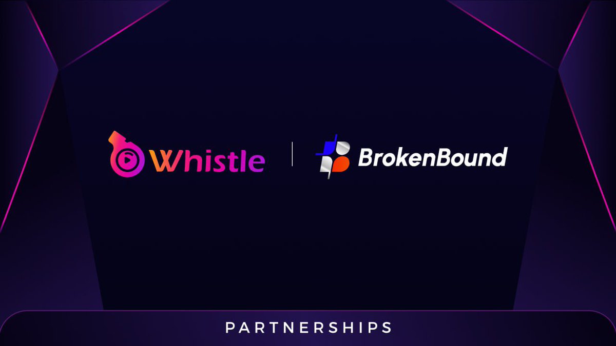 whistle_web3's tweet photo. Whistle 🤝@Broken_Bound 

Glad to announce our strategic #partnership  with Broken Bound! 
By combining their cross-chain financial solutions with Whistle's Web3 social app, we're set to enhance user participation and ecosystem growth. 

Stay tuned! 🚀💎 https://t.co/VJWdtKTctD