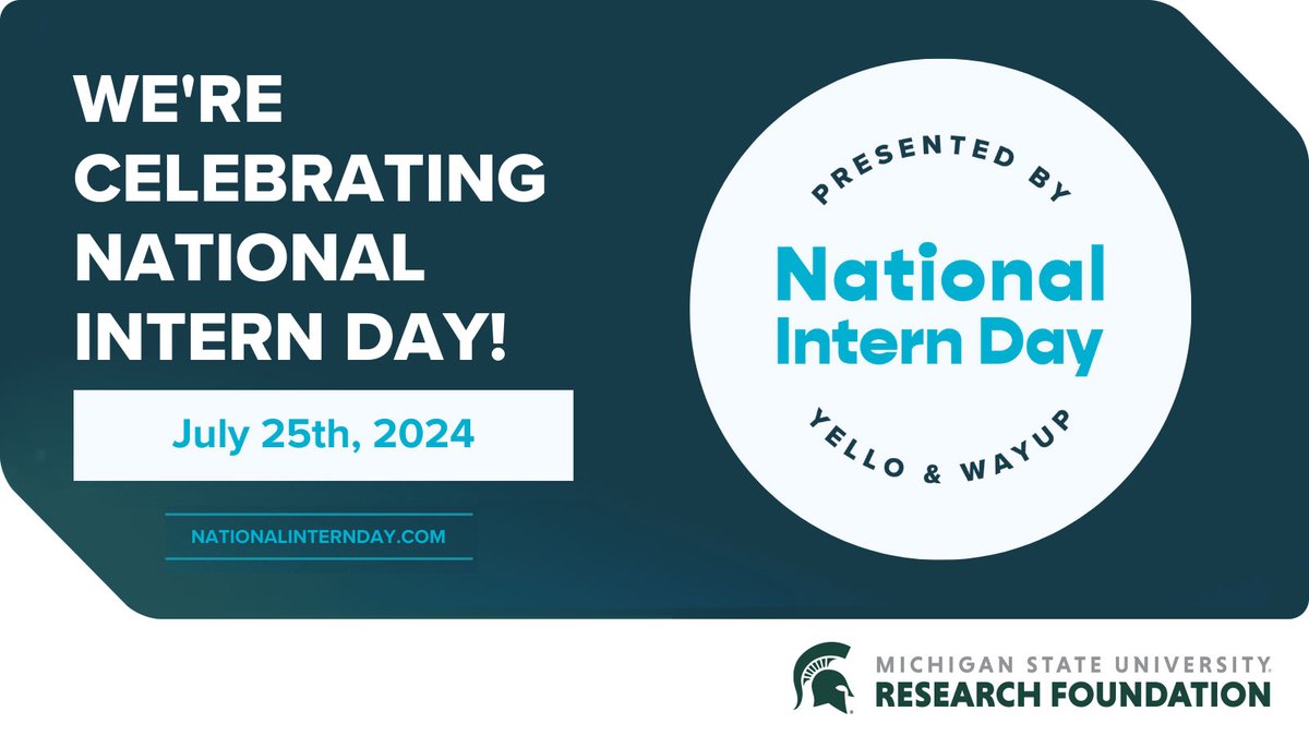 Happy July! This month, we're celebrating the power of internships throughout the MSU ecosystem. Share your best advice for interns in the comments below, and stay tuned for inspiring stories and tips on supporting the next generation of professionals.