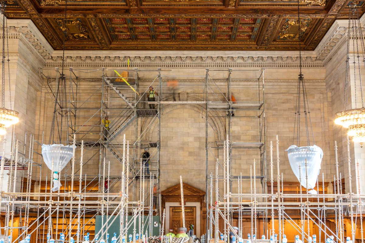 EverGreeneAA's tweet photo. Is Your Plaster Safe?
When the plaster rosette came falling down from the 52-ft-high ornate ceiling of the @NYPL, it highlighted the attention to the integrity of historic #plasterwork.
https://t.co/GKzsB8kncX
#ornamentalplaster #historicplaster #plasterstabilization https://t.co/ExGB72k1dE