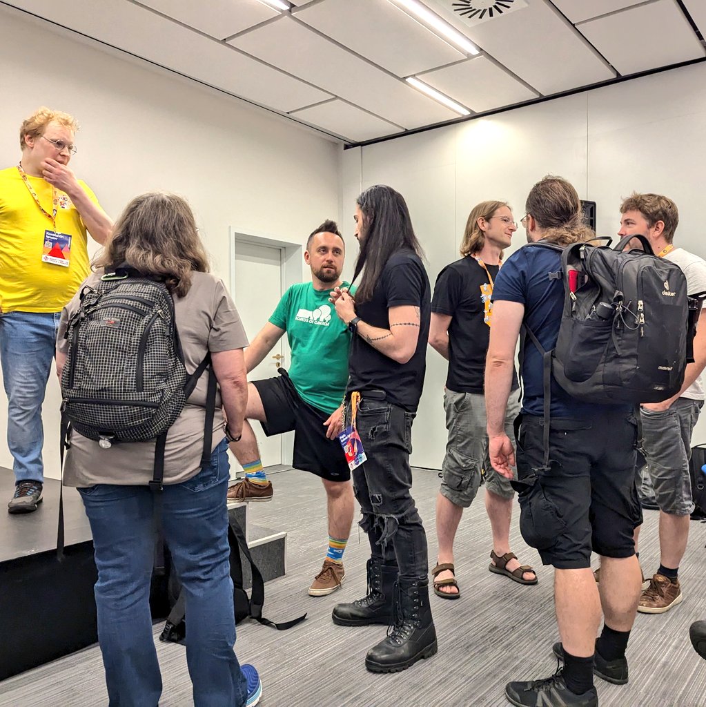 pauloxnet's tweet image. Python Core Development Panel is underway during the EuroPython 2024 conference 🐍

Carol Willing, Victor Stinner, Pablo Galindo Salgado,  Hugo van Kemenade Petr Viktorin,  Łukasz Langa are present on stage 🎤

#EuroPython #EuroPython2024 #Python #CPython 
CC @EuroPython @ThePSF