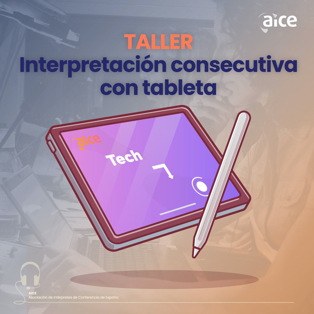 AICEinterpretes's tweet photo. 📱Después del merecido descanso estival, ¡empieza el curso formándote! El 30 de septiembre tenemos una nueva e interesantísima propuesta formativa: un taller práctico de #interpretación #consecutiva con tableta.

Más información: https://t.co/mgU4tpaeKQ

#Consecutiva #Formación https://t.co/SkZjl8rOmg