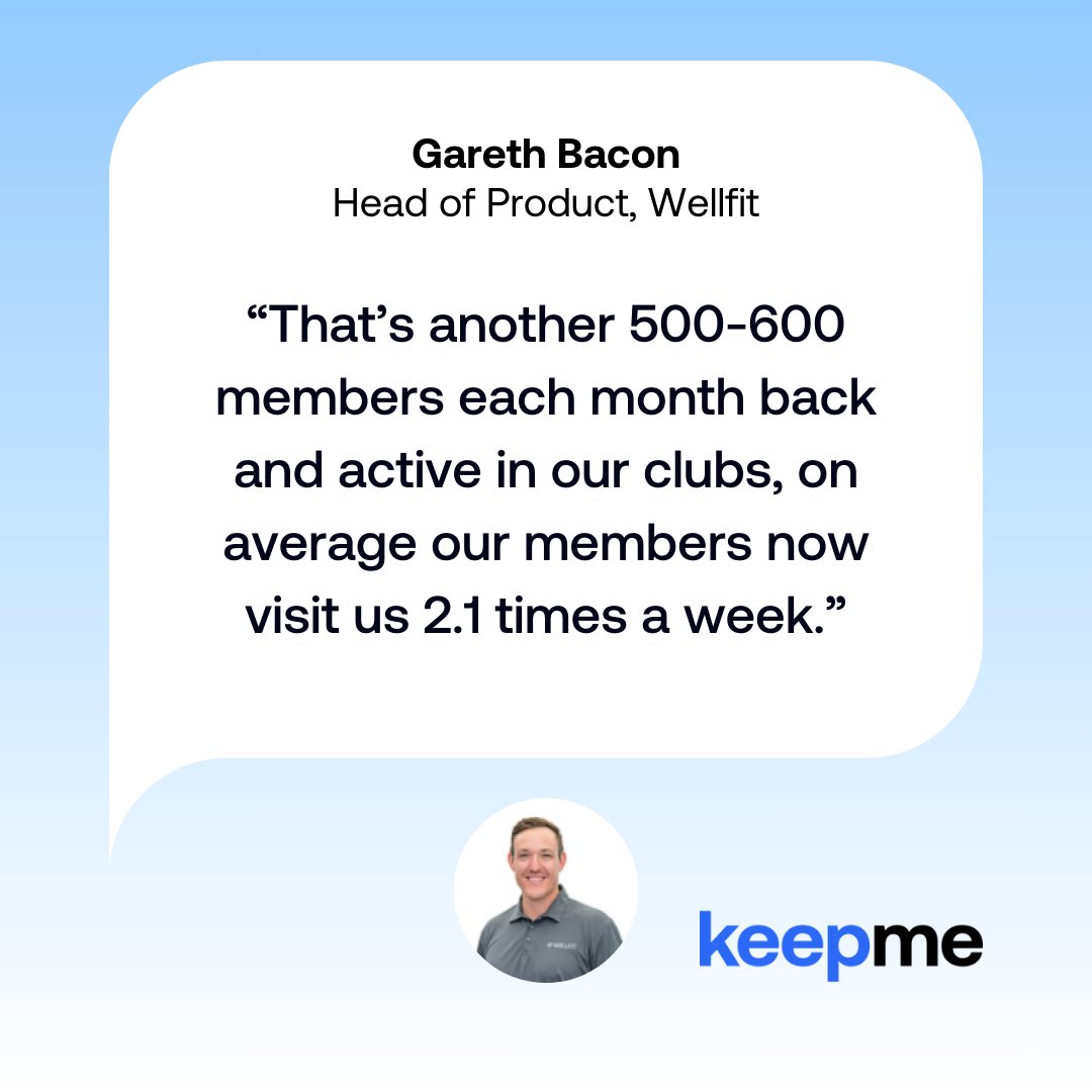 keepme_ai's tweet image. Read how Wellfit reduced dormancy by 30% and have since maintained their all-time low. What would that look like for your operation?

Full Case Study here: eu1.hubs.ly/H0b6Fkx0

#Keepme #CustomerReview #Dormancy #Automation #Innovation #Technology #AIinFitness #AIRevolution
