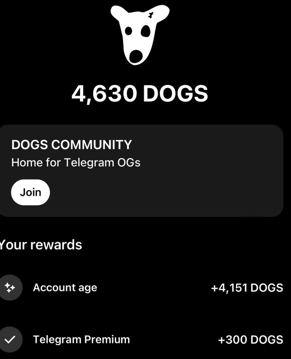 $DOGS Airdrop check

• Your Telcegram Age = Tokens

👉 Go-To Here: t.me/dogshouse_bot/…

Check Your Account Age &amp; Get DOGS

I Got 4451 Dogs For 6-Years Old Telegram

Send Your Screenshots How Much Your Allocation