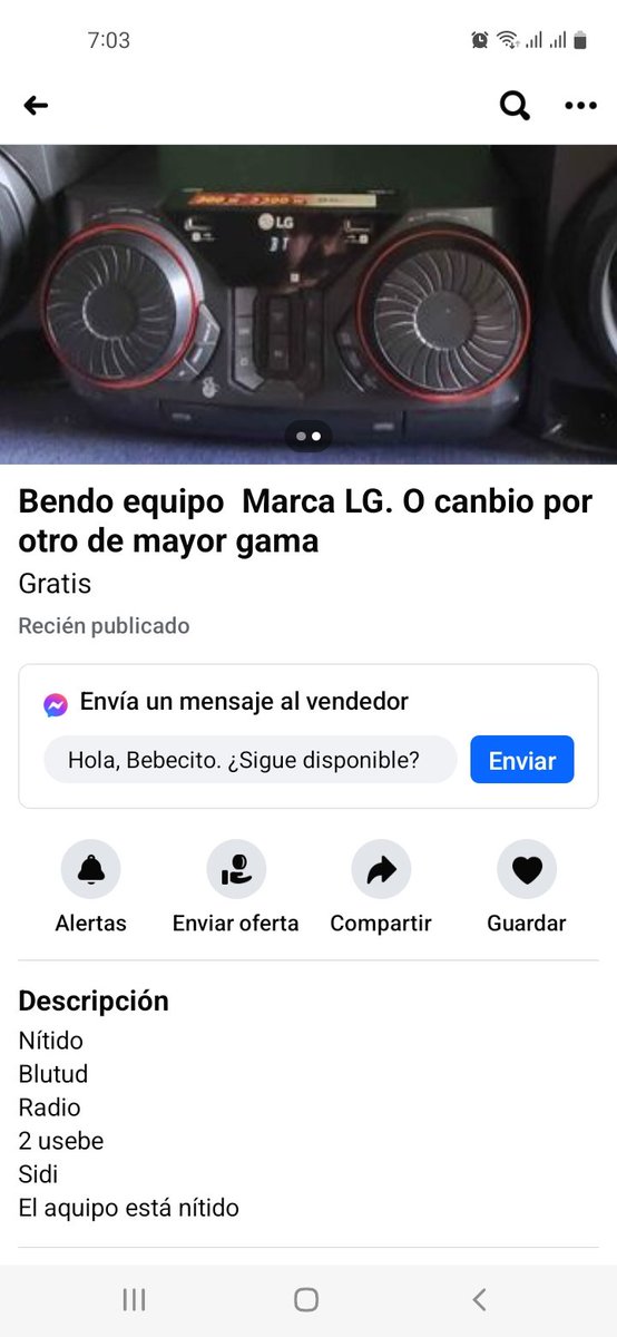 ronalddavila3's tweet photo. Ya andamos emprendiendo en el Marketplace https://t.co/Z1kNF4GqPz