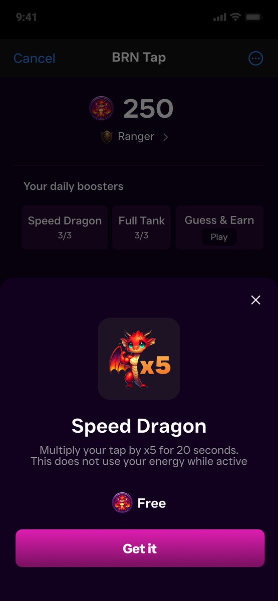 BrnMetaverse's tweet photo. 🚀 Excited to present the latest updates in #BRNTap&Win! 🎮  

Our journey from Ranger to Endless is now ready for its first step, setting the stage for our next phase, #ERA. 

✨ Our application, fully compatible with our airdrop mechanism, is receiving its final touches. We're proud to share the new interfaces with you.  
Your feedback is invaluable. We're eager to hear what you think!  

👉🏼 Use #BRNTap and write your comment! 

#TaptoEarn $BRN