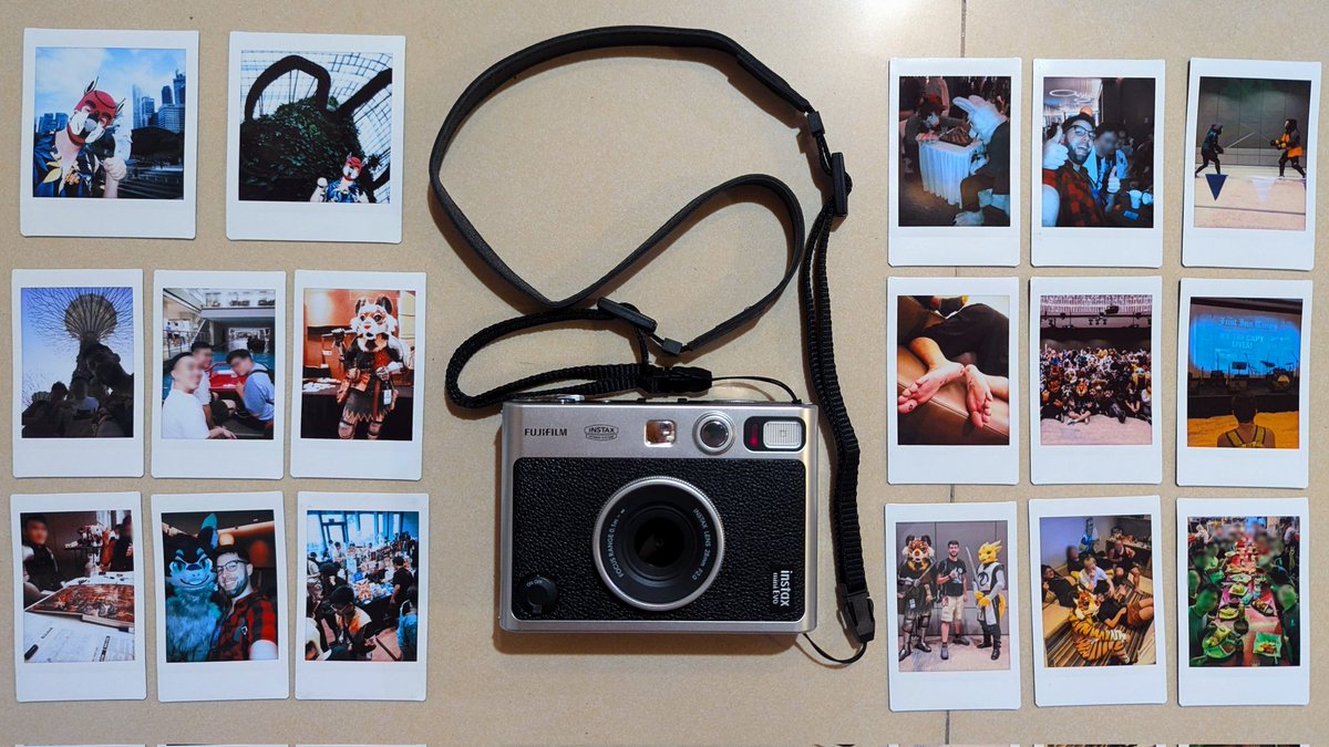 Capy_Ky's tweet photo. Had an amazing time at LIFC this past weekend, getting to meet and hang out with so many awesome people. Brought along my new Instax camera to capture memories ❤️ #LittleIslandFurCon #LIFC2024 https://t.co/MSgShcbsHZ