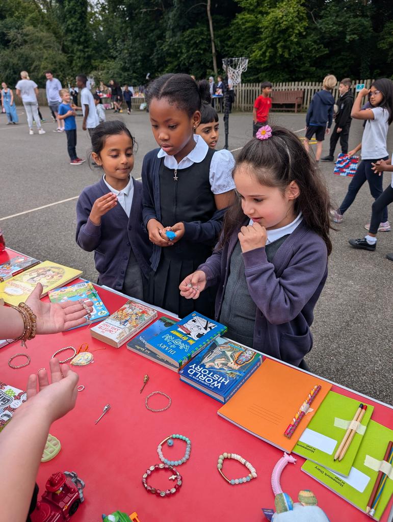 MissFitzBF's tweet photo. Damson class enjoyed the Year 6s stalls and activities today! https://t.co/ofATf380wa