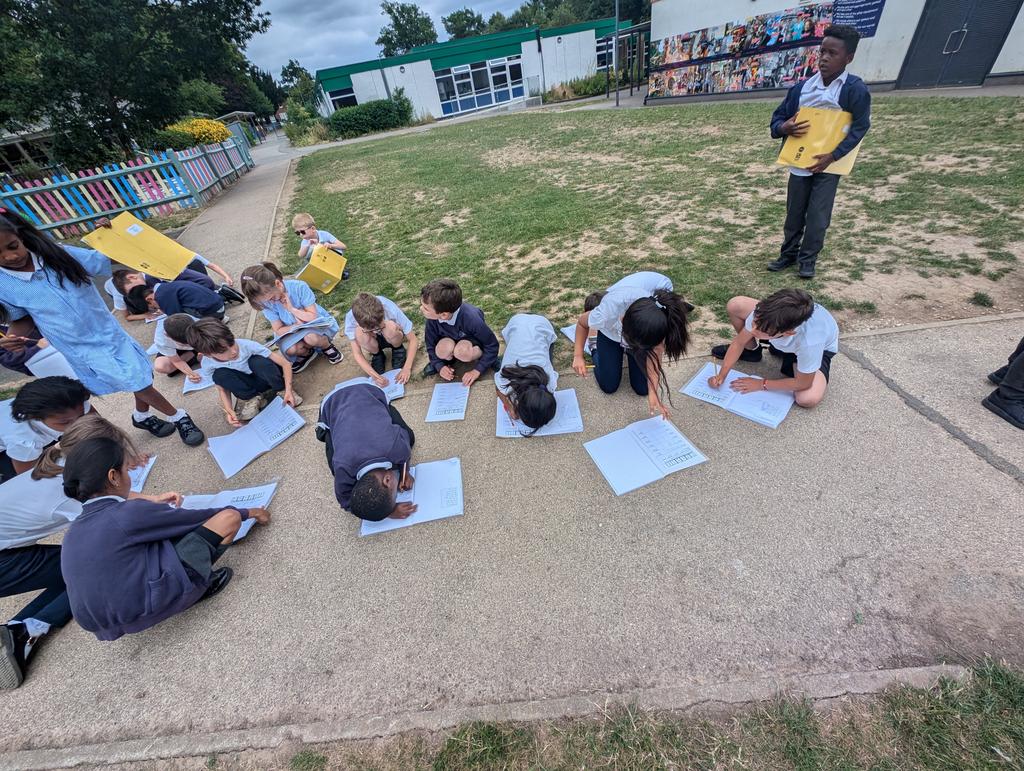 MissFitzBF's tweet photo. In maths we explored position and direction by creating instructions on how to move around the school https://t.co/VVK90IgsXH
