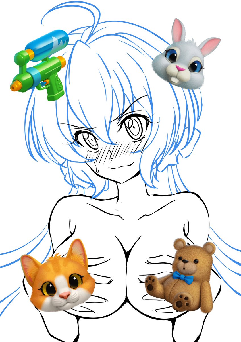 これは絶ステの健全本原稿のクリスちゃん 