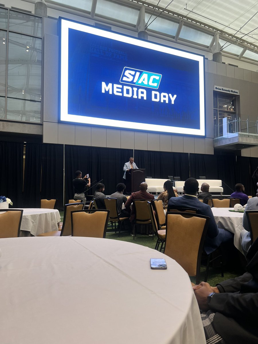 Kentucky State University Football (@kysufb) on Twitter photo The 2024 @thesiac Football Media is underway at <a href="/cfbhall/">College Football Hall of Fame</a> in Atlanta, Ga.
#KSUFB <a href="/Trepope41/">Trevon Pope</a> <a href="/bobyhayes9/">Bryce Boby Hayes</a> The 2024 @thesiac Football Media is underway at <a href="/cfbhall/">College Football Hall of Fame</a> in Atlanta, Ga.
#KSUFB <a href="/Trepope41/">Trevon Pope</a> <a href="/bobyhayes9/">Bryce Boby Hayes</a>