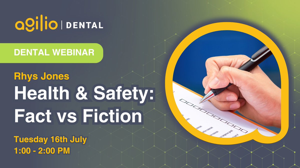 ✨New webinar: Health &amp; Safety Uncovered: Fact Vs Fiction
⏰Tuesday 16th July 1pm-2pm

Register ➡️ ow.ly/Vxbx50SxPa7

Join Rhys Jones, Agilio’s Head of Compliance, for an insightful session perfect for anyone with Health and Safety responsibilities. 

#Agilio #compliance