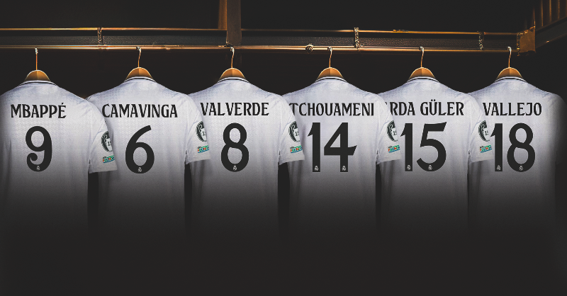 realmadrid's tweet photo. 👕🔢 Cambios de dorsales en la plantilla.
#RealMadrid