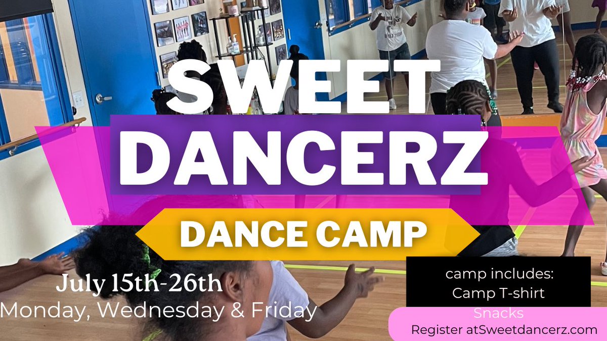 SweetDancerz's tweet image. Hurry Go RSVP at Sweetdancerz.com
Lets dance!
Ages 7-14 ✨