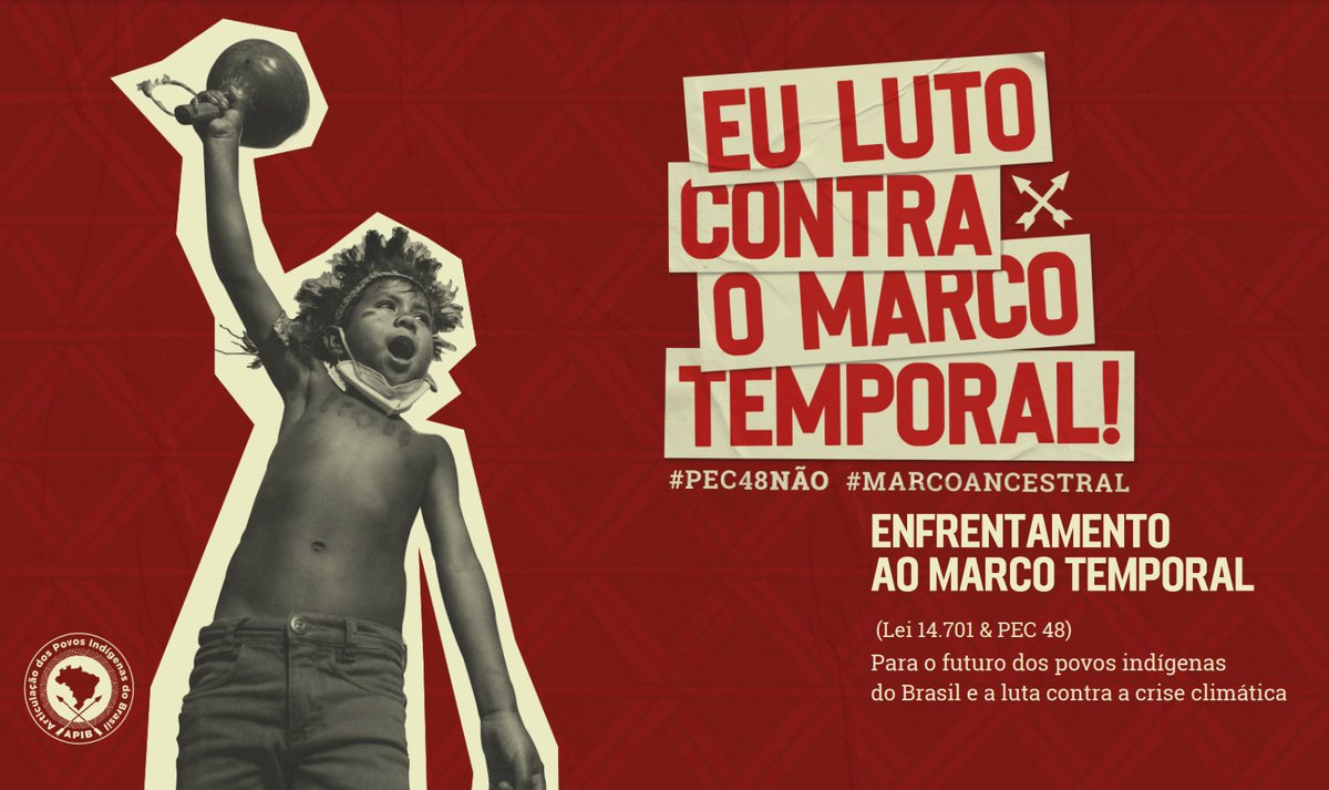 O futuro é indígena. Ou não haverá futuro. #PEC48Não #MarcoAncestral 

@apiboficial | <a href="/ApoinmeOficial/">APOINME Oficial</a> | @coiabamazonia | <a href="/consterena/">conselhoterena</a> | <a href="/yvyrupa/">Comissão Guarani Yvyrupa</a> | <a href="/arpinsudeste/">Arpin Sudeste</a> | @anmigaorg | @dinamam | <a href="/kleberkaripuna/">Kleber Karipuna</a> | @senadofederal | <a href="/drhiran_/">Dr. Hiran</a> | <a href="/esperidiaoamin_/">Esperidião Amin</a>