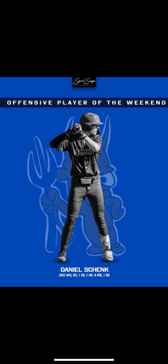 Offensive player of the weekend from the Patriots Point championship is Daniel Schenk. Well done Daniel!