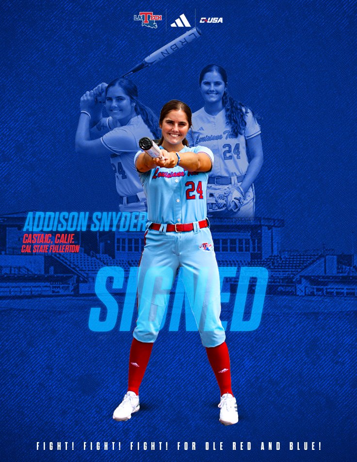 Welcome to Louisiana Tech, <a href="/AddisonSnyder/">AddisonSnyder</a>!

🗞️ bit.ly/4cumpP0