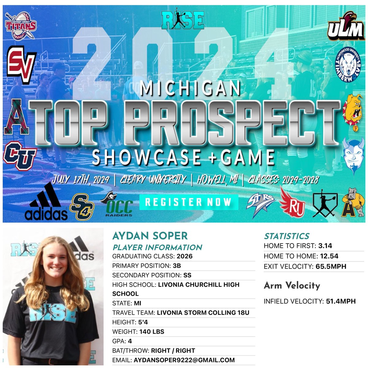 rsmidwest's tweet photo. 2026 Aydan Soper @AydanSoper (Livonia Churchill HS Liberty &amp; Livonia Storm has been added to the roster!
-
#whosnext? #Adidas #getnoticed

ONE WEEK AWAY, Register NOW➡️ https://t.co/nEJIlRrJTT https://t.co/Fp2JUO4tvM