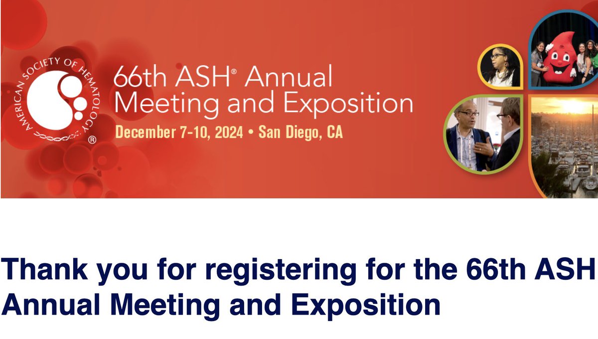 Already excited for #ASH2024 ☺️🩸